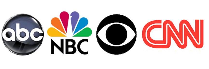 ABC, NBC, CBS and CNN